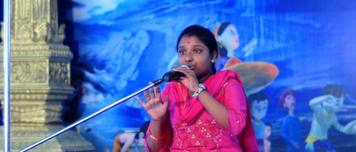 Children showcase spiritual singing talent