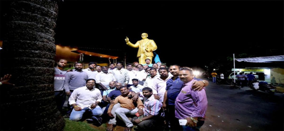 Baba Saheb statue unveiled at Banjara Hills