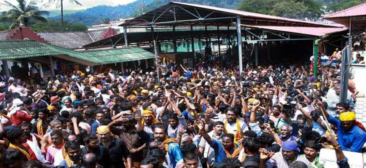 Sabarimala row: CM says ‘duty-bound’ to implement SC order, Oppn demands putting off implementation