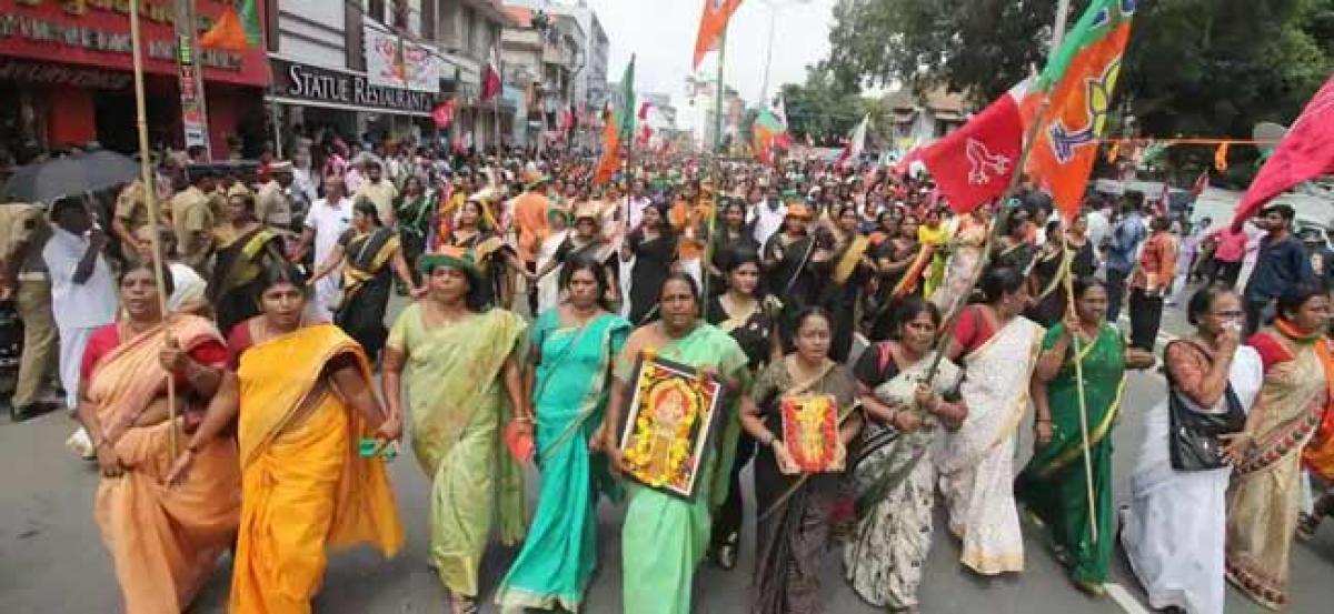 Sabarimala temple opens tomorrow, protesters ask women to return