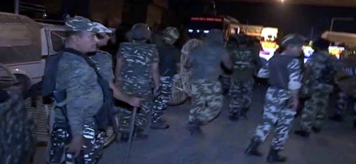 Paramilitary troops take out flag march in Sirsa ahead of Dera chiefs verdict