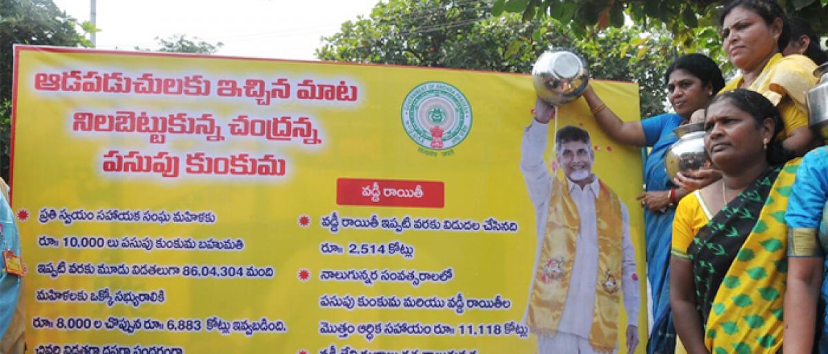 Abhishekam to Naidu’s portrait performed