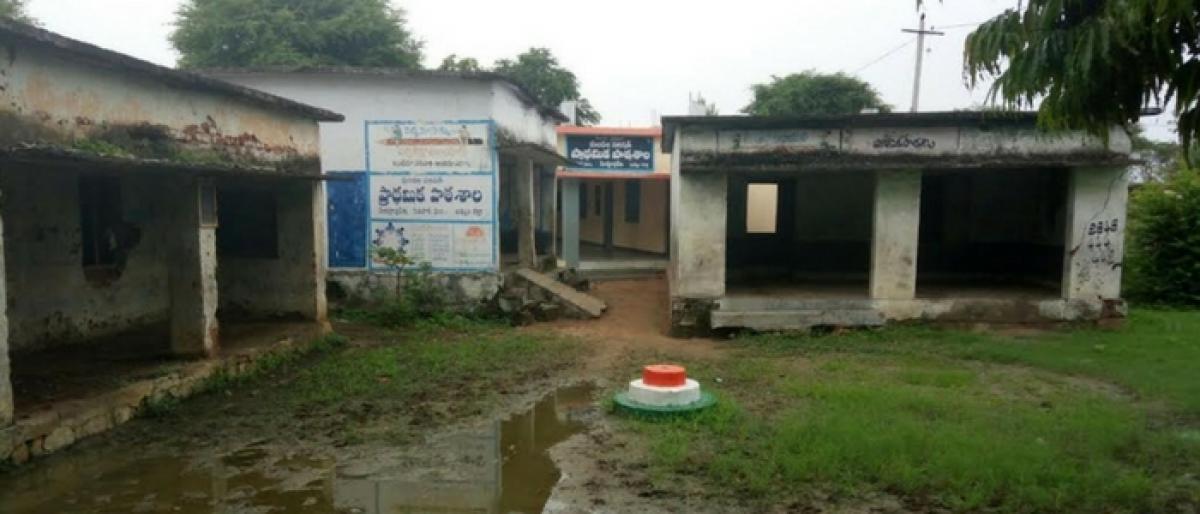 School looks akin to cattle shed