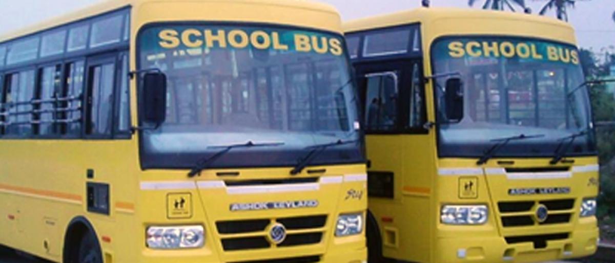 Seat belts mandatory in school buses: Collector Kona Sasidhar