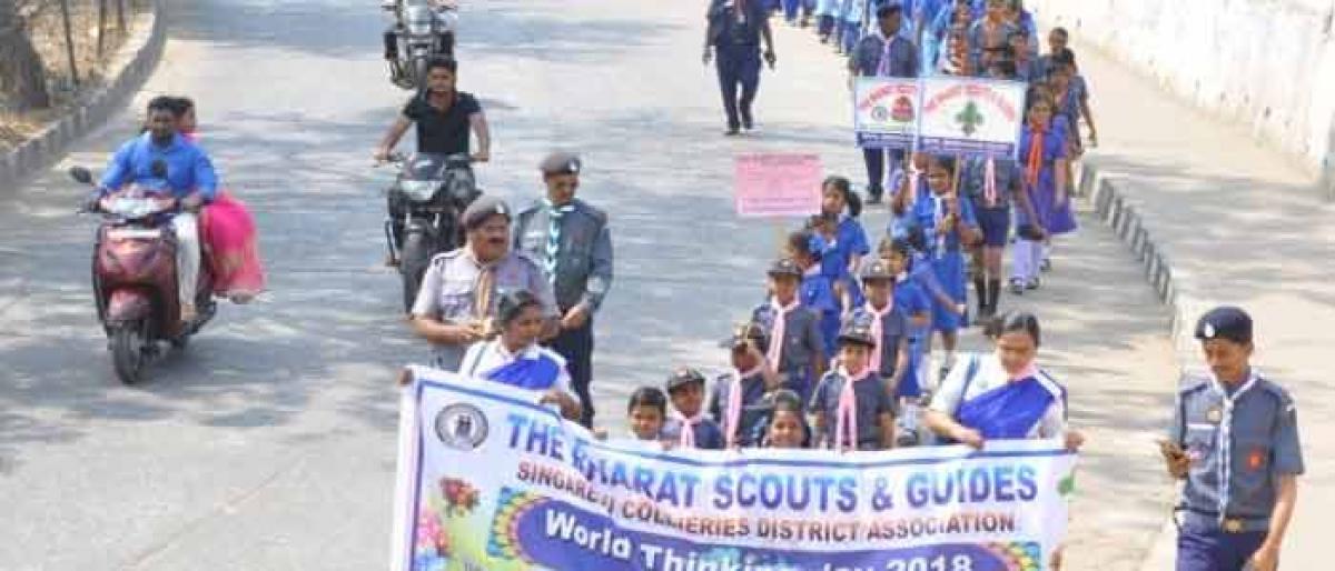Scouts and Guides remember founder