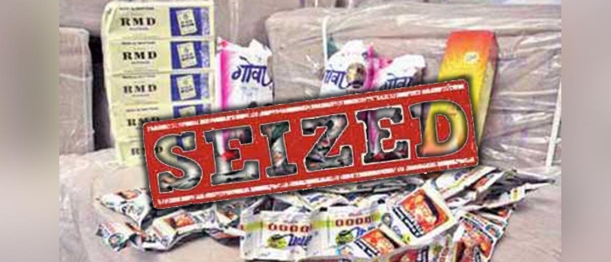 Gutka worth 5.71 lakh seized in Vizianagaram