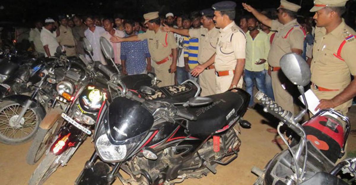 Cordon and search operations, 12 bikes seized