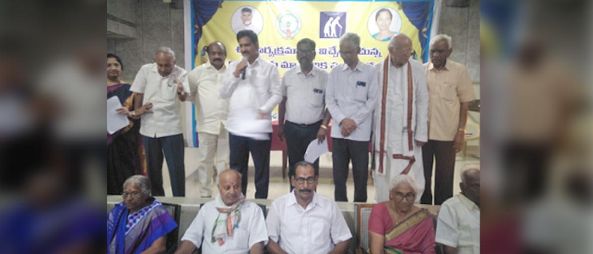 Senior citizens honoured on International Elders Day in Vijayawada