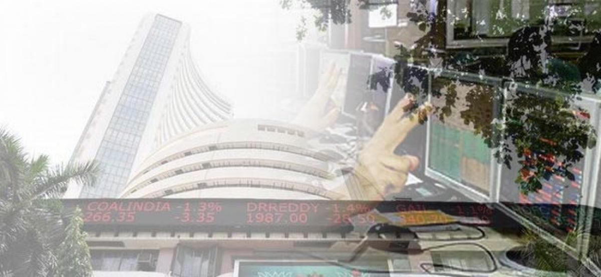 Sensex retreats from record high, down 106 pts