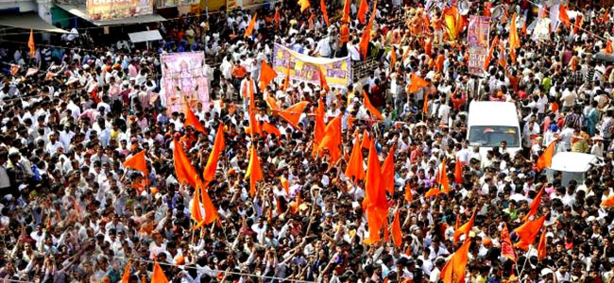 Thousands of bikers hit Hyderabad streets for Shobha Yatra