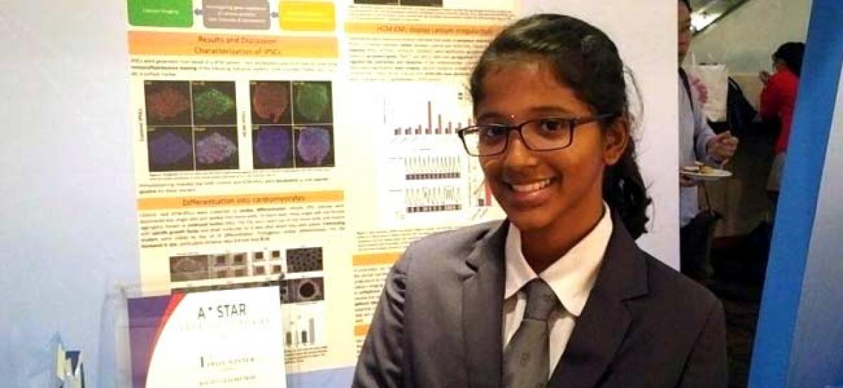 18-yr-old Chennai-born girl’s heart disease project wins award in Singapore