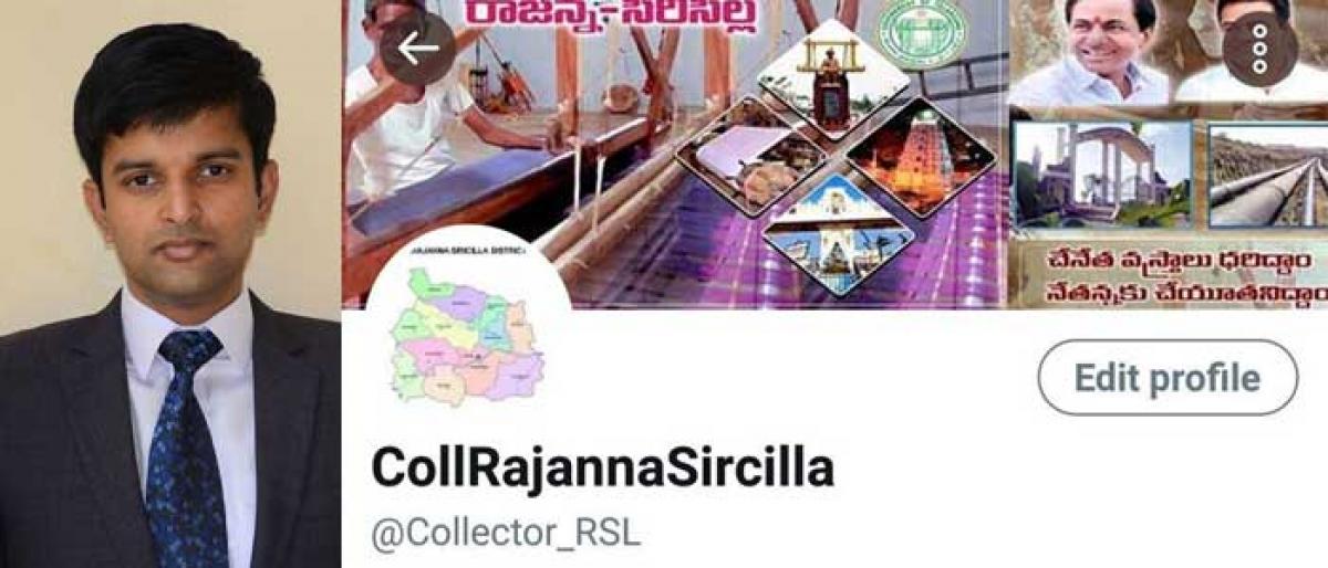 Rajanna Sircilla district tops in Twitter accounts