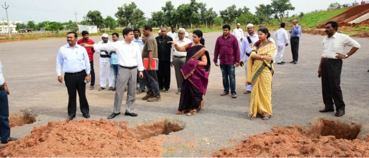 Smita reviews arrangements for Haritha Haram-III