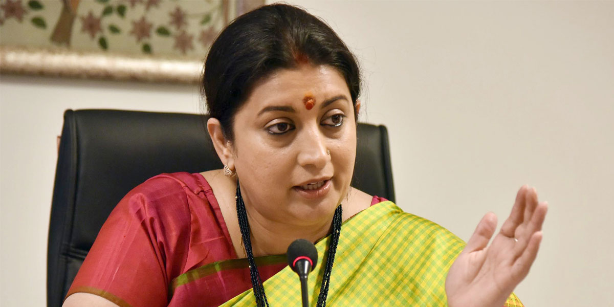 There is no role of religion in government, says Smriti Irani