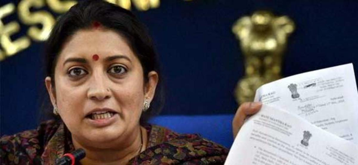 Chargesheet filed against 4 DU students for stalking Smriti Irani