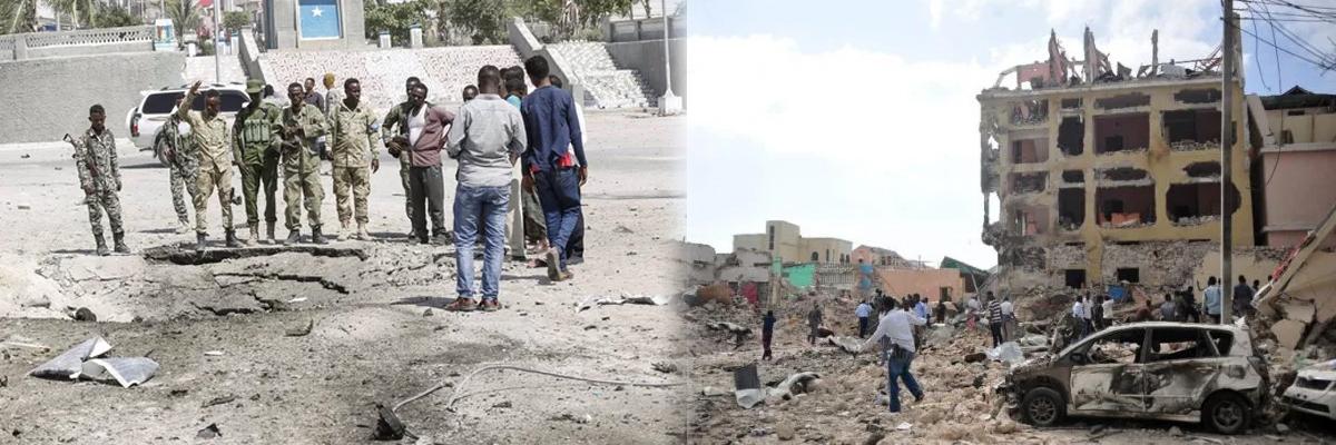 Twin bombings near Somalias Presidential Palace kill 8