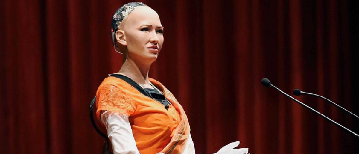 Humanoid robot Sophia makes debut at IIT-Bombay