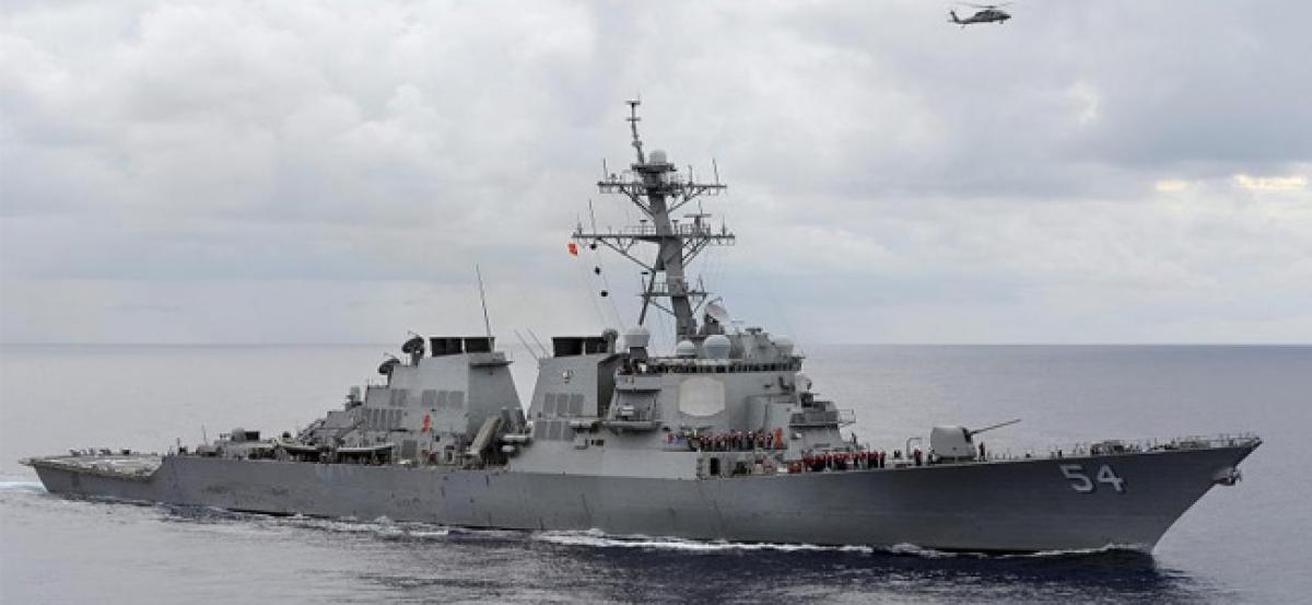 U.S. warship sails near disputed island in South China Sea