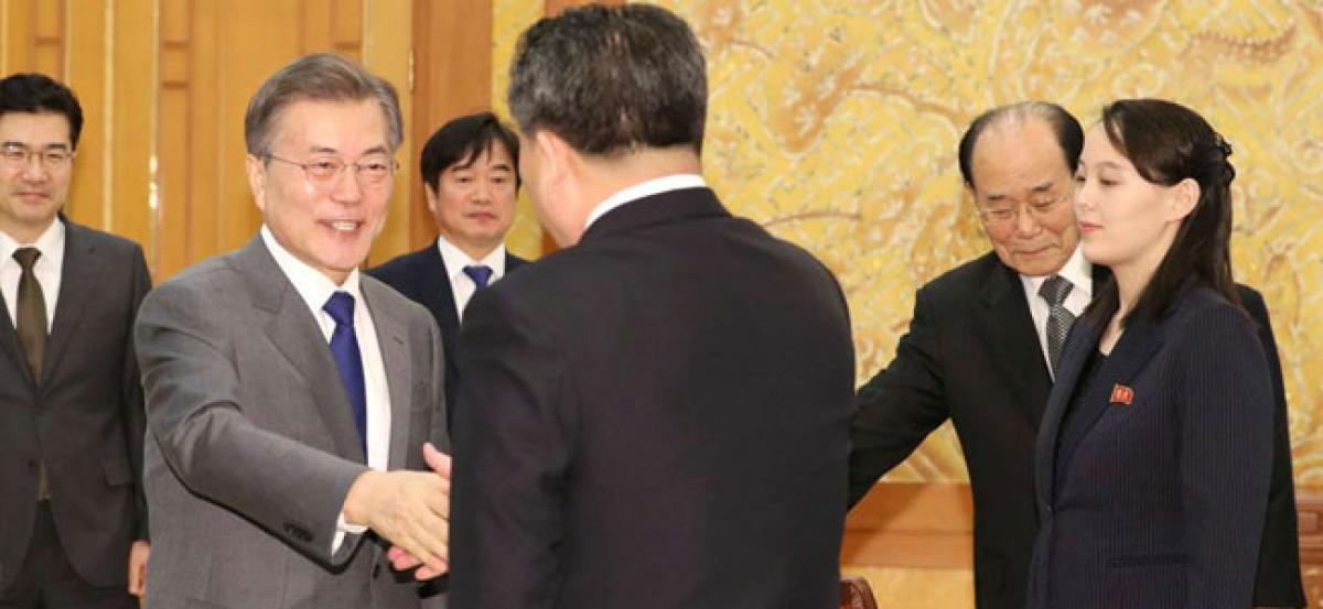 South Korean President hosts lunch for Kim Jong Uns sister