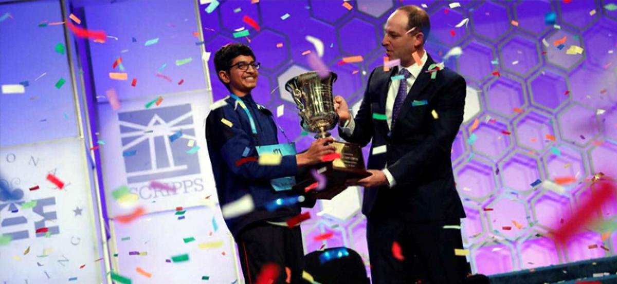 Indian-American Karthik Nemmani spells koinonia correctly to win Scripps National Spelling Bee