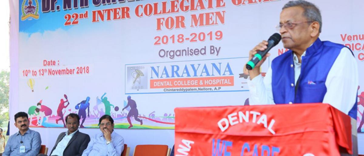 Sports meet for medicos begin in Nellore