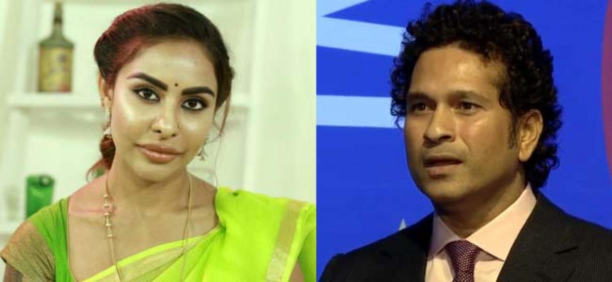 Sri Reddy Targets Sachin Tendulkar