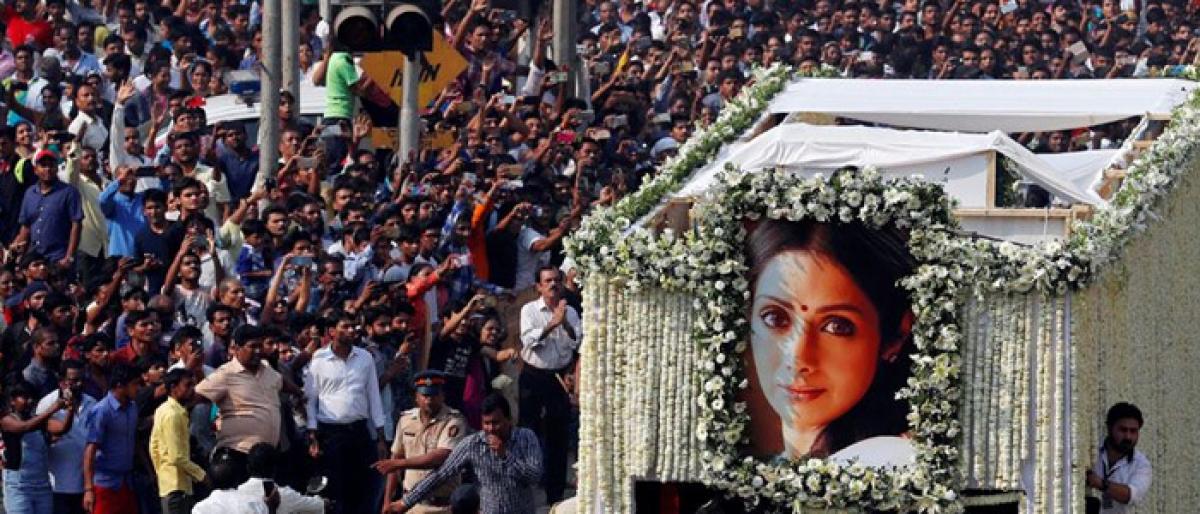 Nation bids Adieu to Sridevi