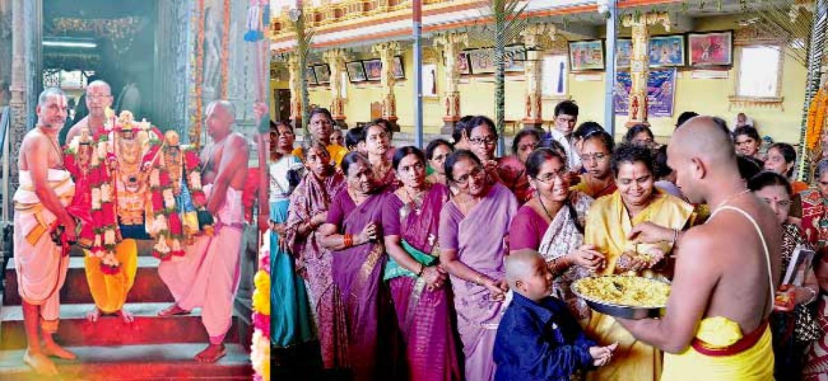 Heavy rush at Sri Sita Rama temple