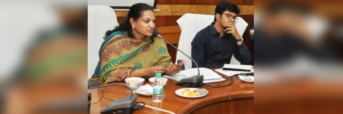 Joint Collector G Srijana conducted review meeting with coastal line district officials