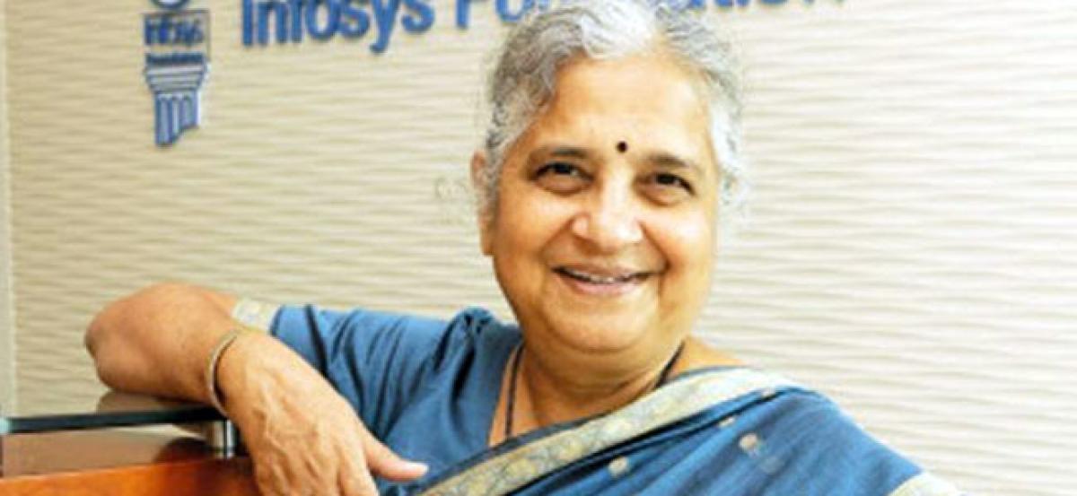 This line is for business class travellers: When Sudha Murthy was shamed for wearing a sari at London airport