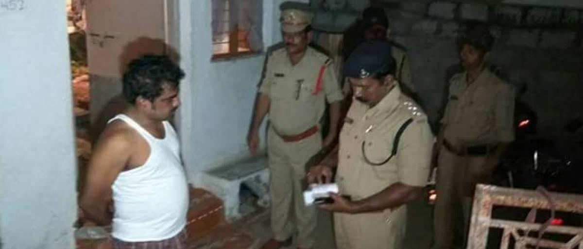 Police conduct cordon and search operations in Suryapet