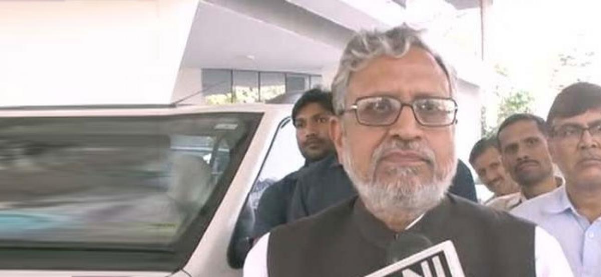 Sushil Modi hits out at Tejashwi over allegation of life threat to Lalu