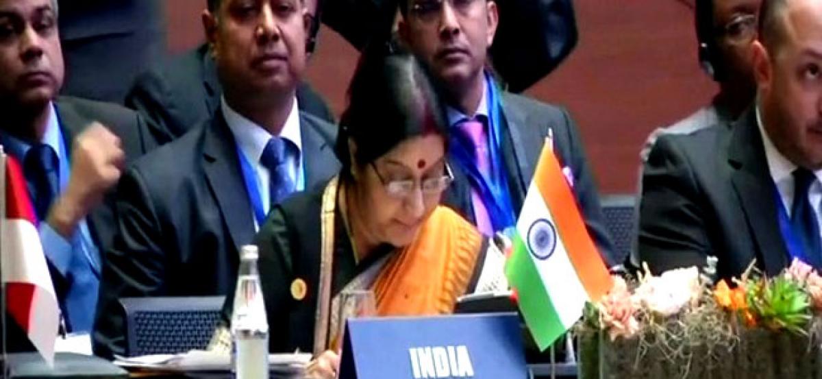 Terrorism foremost threat to International peace: Sushma Swaraj