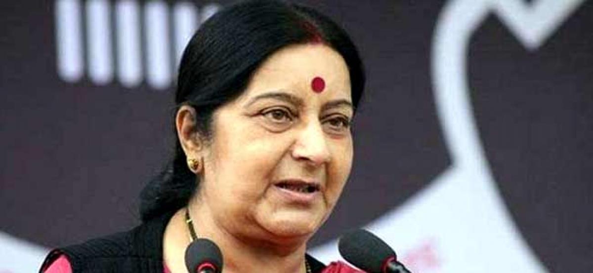 Three Pakistani nationals will be given medical visa: Sushma Swaraj