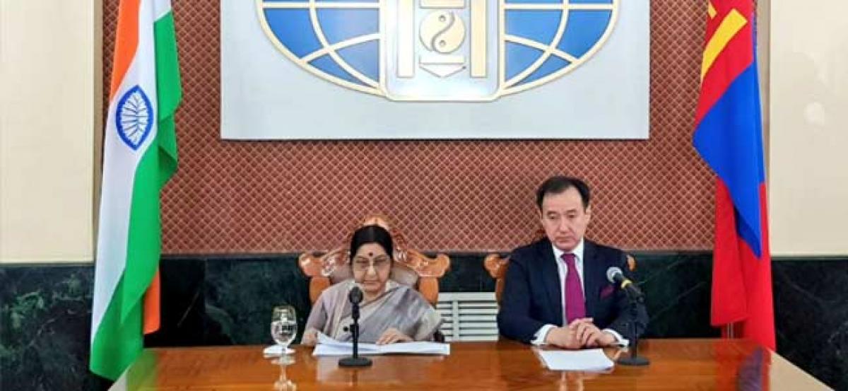 Sushma Swaraj in Ulaanbaatar: India, Mongolia to enhance bilateral trade, investments