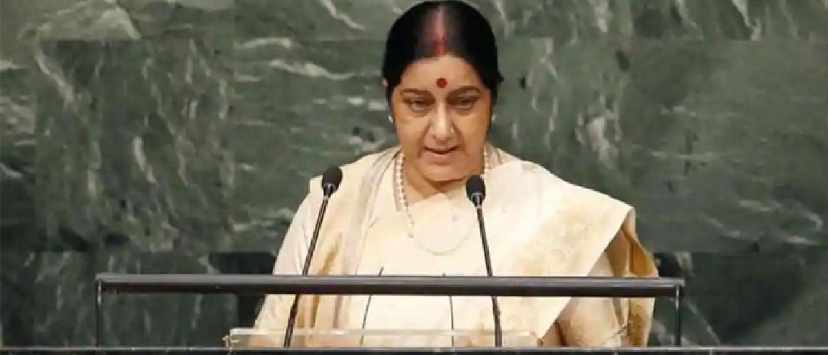 Paks commitment to terrorism continues unabated: Sushma at UN
