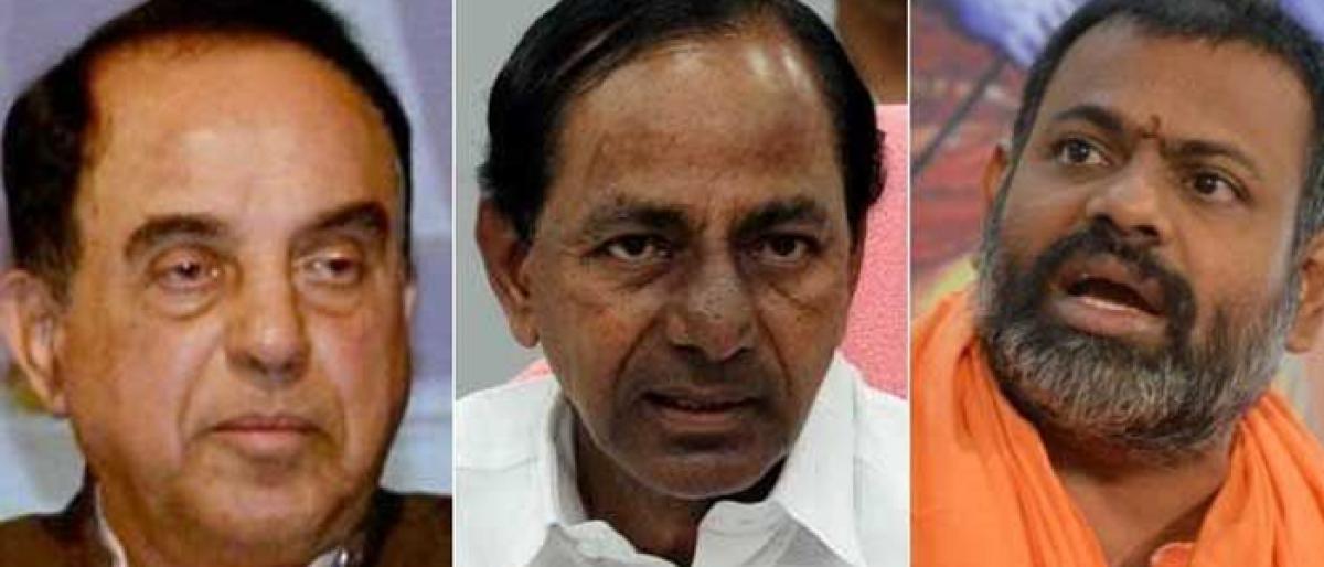 Subramanian Swamy threatens to put KCR in the dock