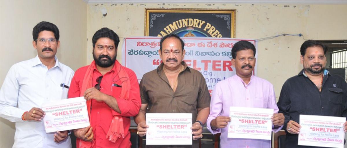 Swarnandhra to start shelter for homeless in Rajamahendravaram