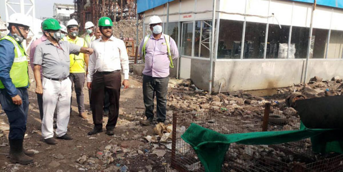 Swachh Bharat Mission official inspects bio-mining plant