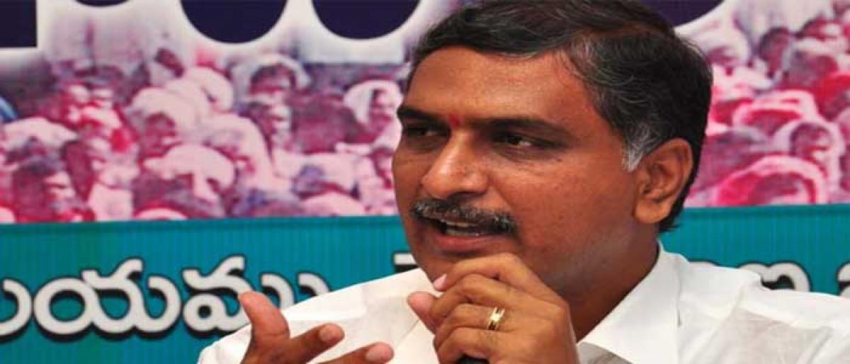 Harish Rao criticises Congress leaders