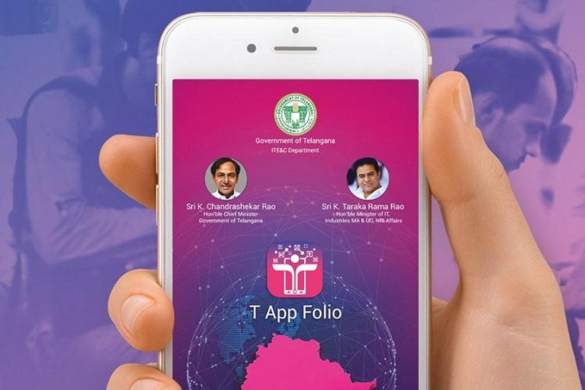 IT Minister KT Rama Rao launches T App Folio