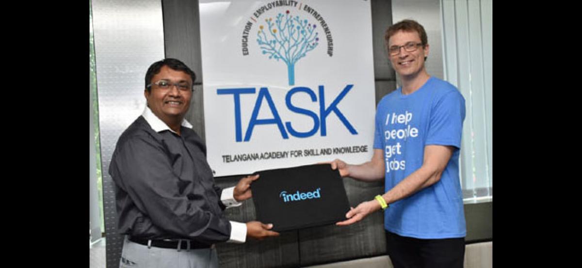 Indeed inks pact with TASK to support skill development in Telangana