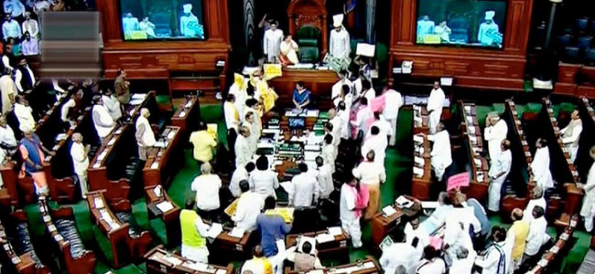 TDP demands debate on special status, Lok Sabha adjourned