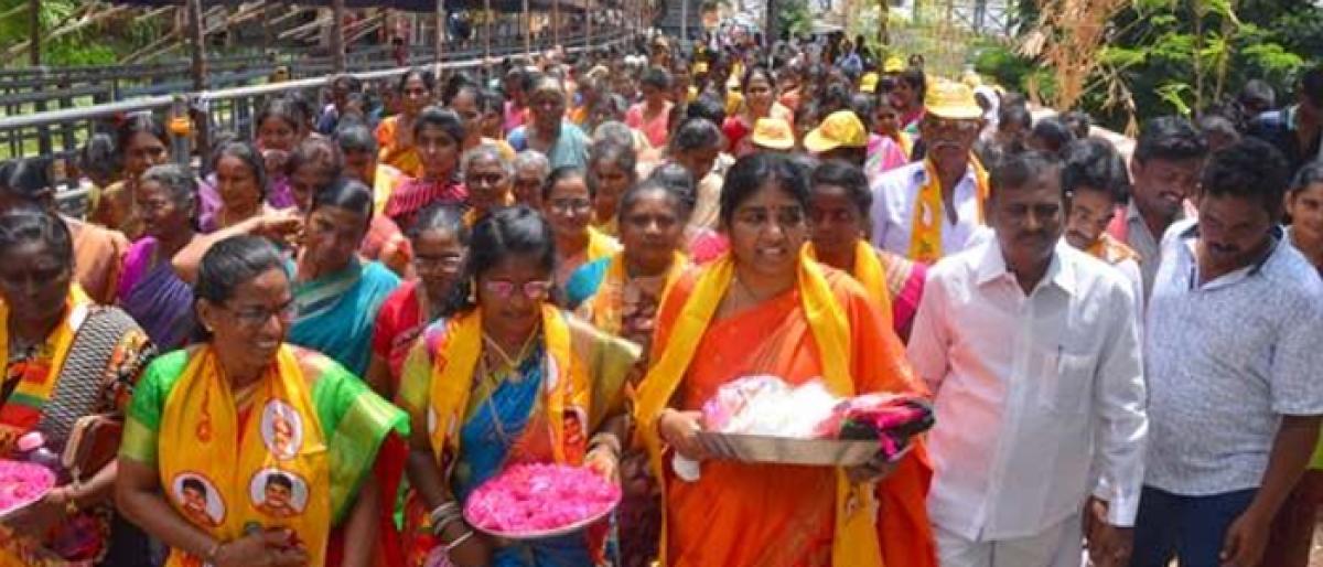 Women pray for Chandrababu Naidu’s success in 2019 polls