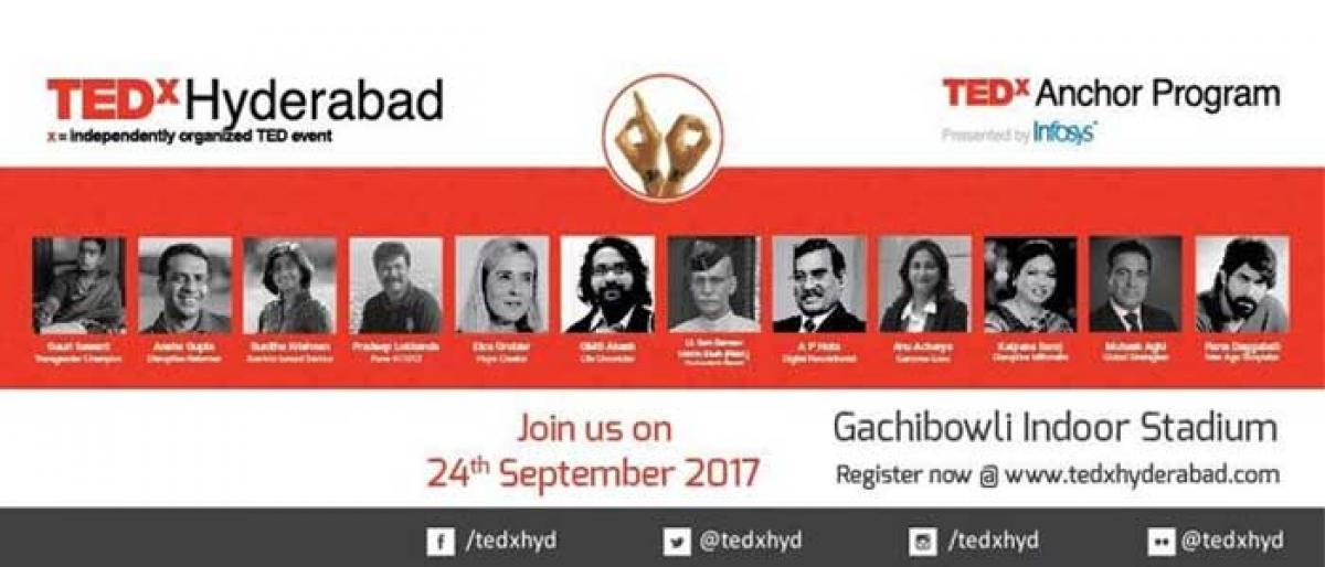 LOOK OUT: Third edition of TEDx Hyderabad