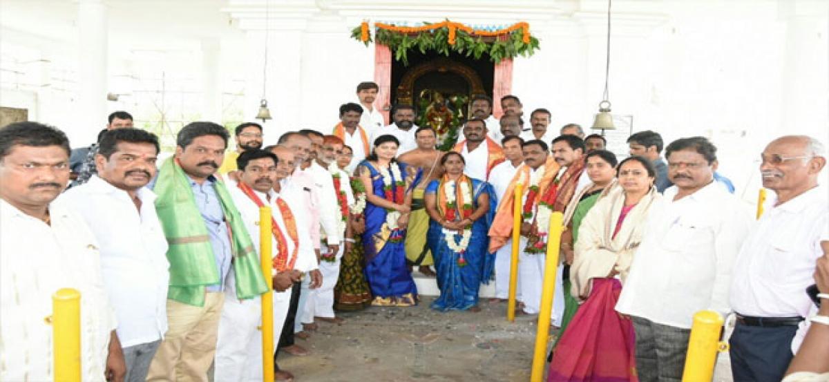 Temple executive committee installation ceremony held