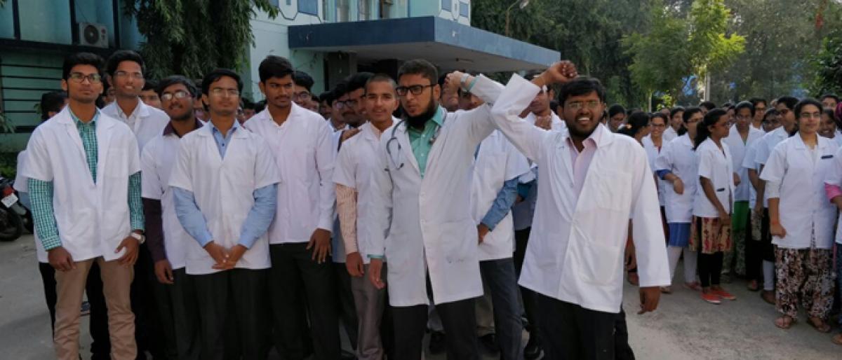 ]Govt move stings junior doctors across Telangana