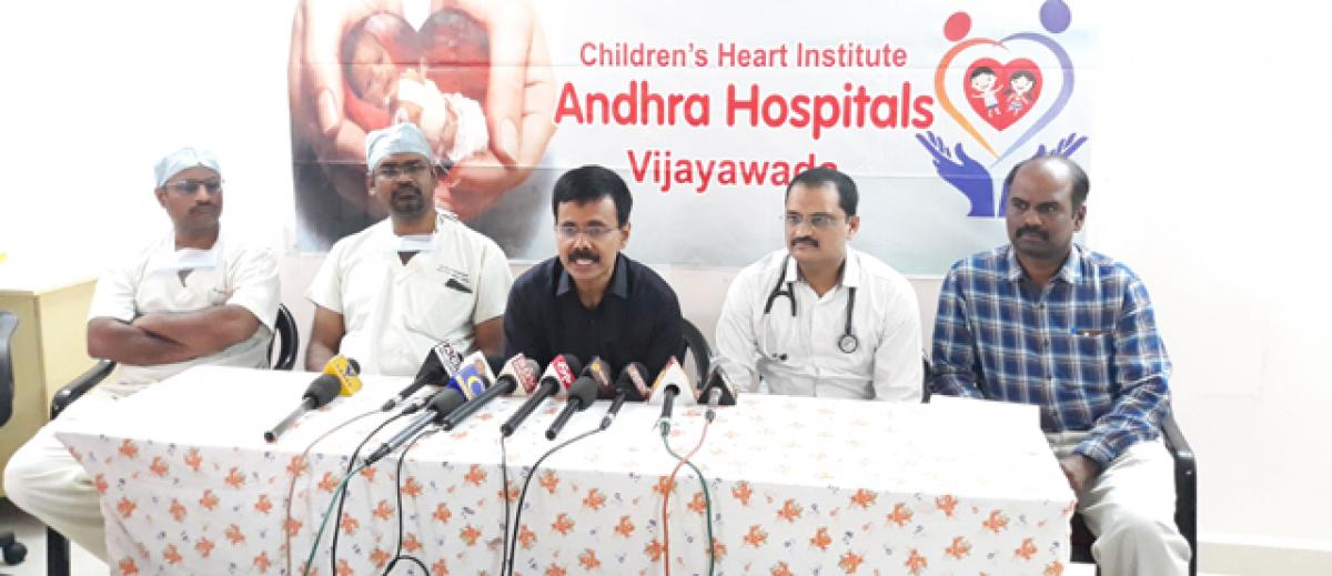 Rare surgery on 18-day-old at Andhra Hospitals