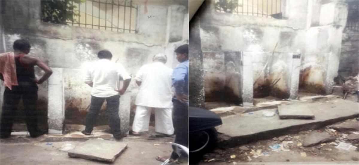 Shabby open toilets pose health hazards at Begum Bazar