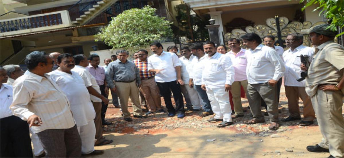 MLA tours Madhura Nagar